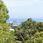 小田原城天守と海