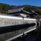 興禅寺（下館跡）の七間堀と高石垣