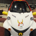 ひこにゃんの車　彦根城のブース前