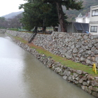 城内北側の内堀石垣