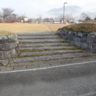二の丸、入口の遺構石垣