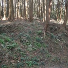 虎口遺構の残る曲輪