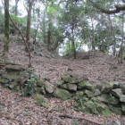 石塁終わり、正面は虎口