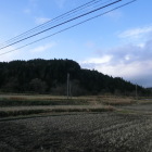 田川方面より望む宮崎城