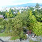 天守閣からの眺望(鶴ヶ城稲荷方面)
