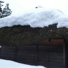 足軽長屋屋根破損部UP