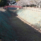 本丸の復元横堀