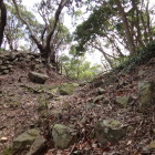 本丸北東側の堀切