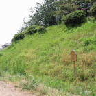 現存する本丸南側の土塁