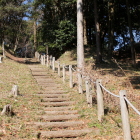 横から見た二重堀切