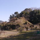 北側山裾の切岸