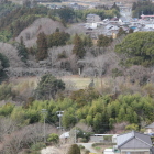 ３曲輪より長篠城を見下ろす