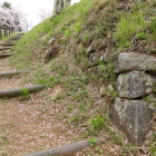 本丸南側登り口の石垣