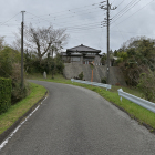 大手門外側　左に曲がった所が大手門跡