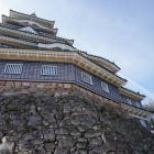この城の最大の特徴。不等辺五角形の天守台