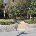 北の岸岡山緑地公園、駐車場側