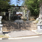 千種神社鳥居、階段入口