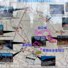 田口城(五稜郭展望台)への道のり図