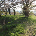 砲台跡(土塁上部が広い西の稜堡先端)