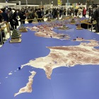お城EXPOと同じお城模型。世界最大の級の赤色立体図なのでは無いでしょうか。