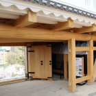 鉄門の木組み