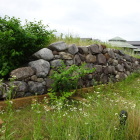 清洲古城公園に復元された野面積み石垣