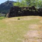 北郭内部、石垣は本郭Ⅰの北面の石垣