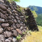 本郭西面石垣、横矢の張出