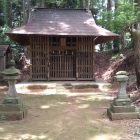 主郭に建つ妙見神社
