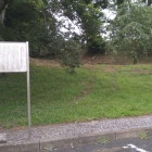 駐車場脇の説明板