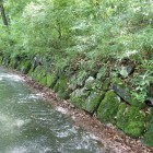 舗装された登城路