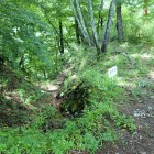 堀切跡(石積)