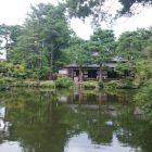 清水園書院と池
