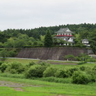 江合川の橋の上から