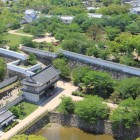 天空の白鷺からの眺め菱の門