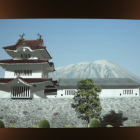 歴史文化館シアター映像、三階櫓と岩手山