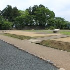 二の丸を書院側から平面表示と合わせ眺める