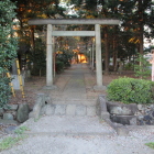 冨士浅間神社鳥居、石橋、外濠の遺構