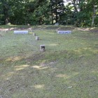 二の丸内部、建物跡の地表表示