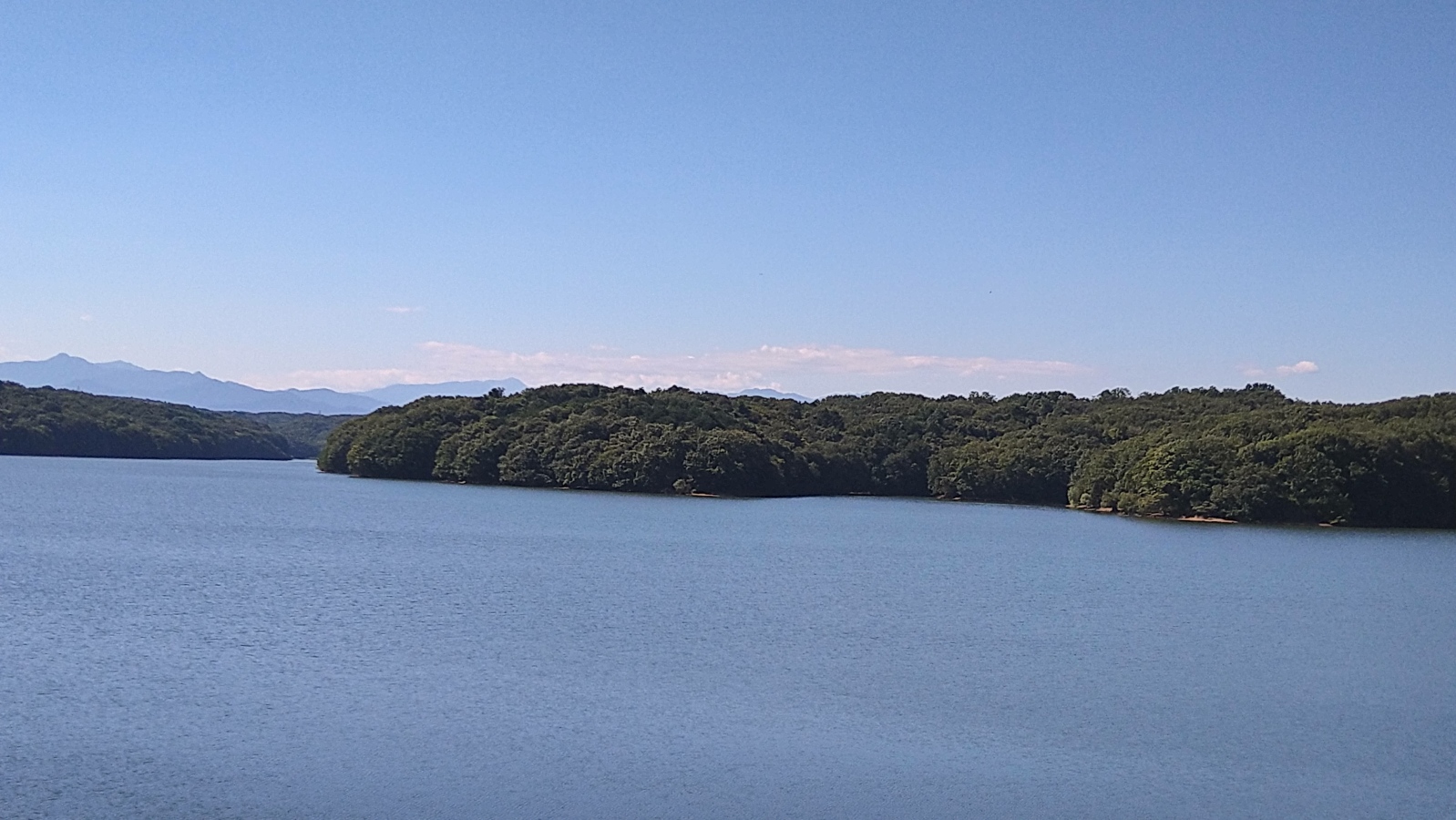 狭山湖越しの遠景