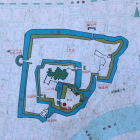 沼津城と現市街の重ね図