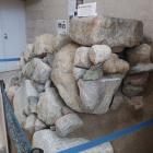 発掘された石垣（神戸市埋蔵文化財センターに移設）