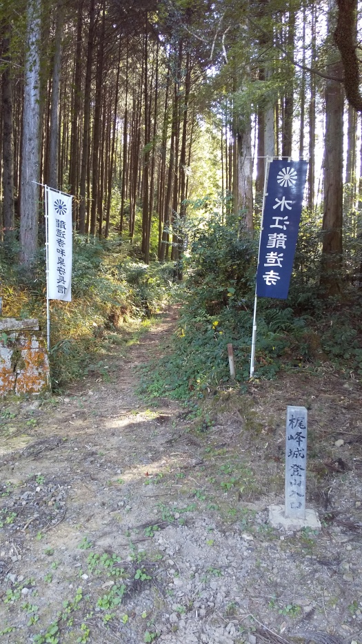 登山口 道路からかなり奥まった所です