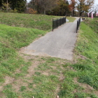 整備された南端の土橋