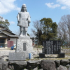 坂本城址公園に在る明智光秀石像他