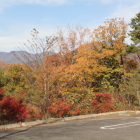 矢庫曲輪西駐車場からの紅葉眺め