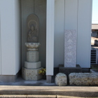 戸祭城跡に在る石碑と石仏