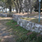 膳所城址公園模擬石垣