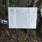城跡入口の説明看板