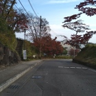 主郭と二郭の間の堀切は道路に